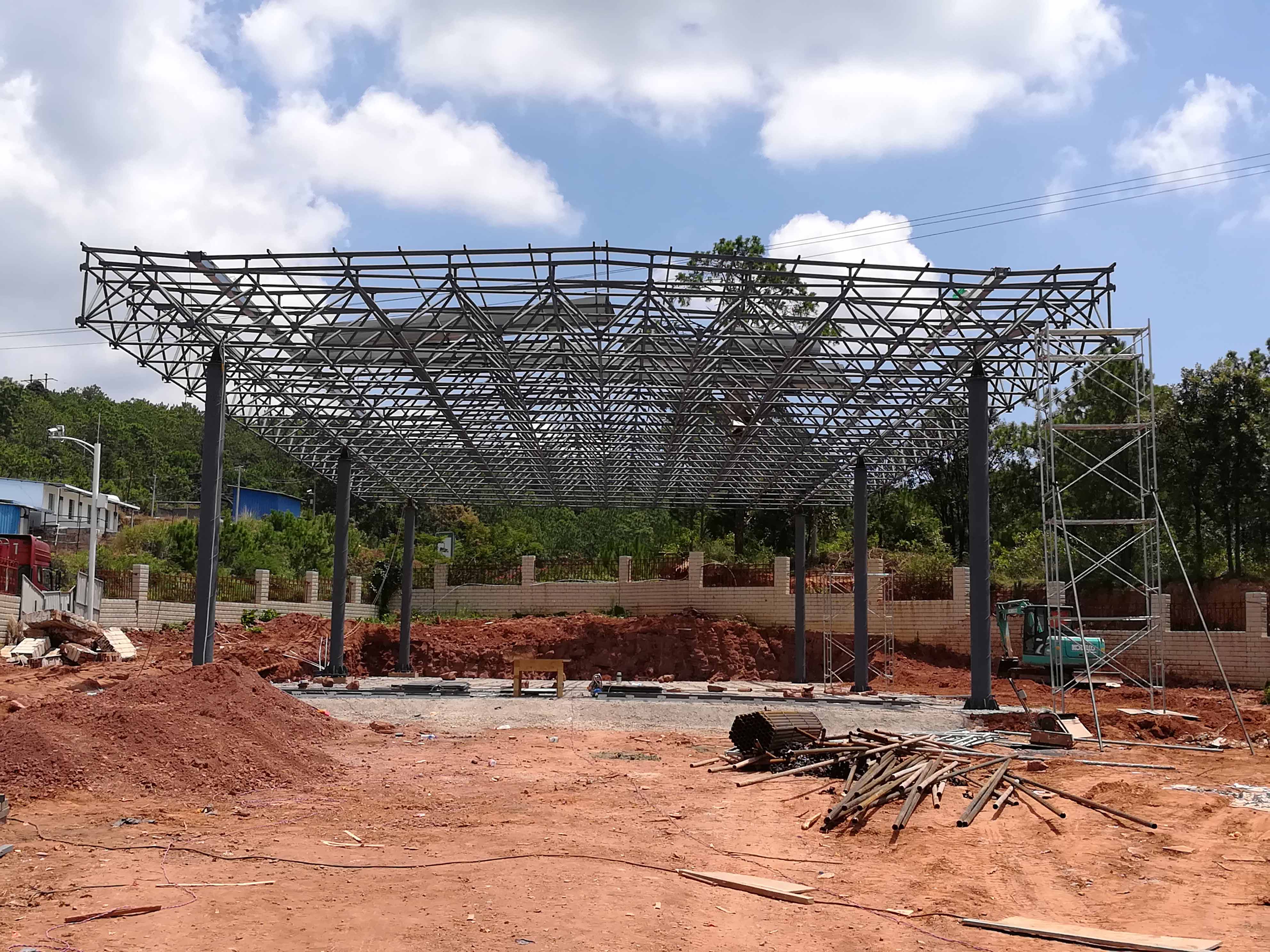 奉化加油站网架屋面